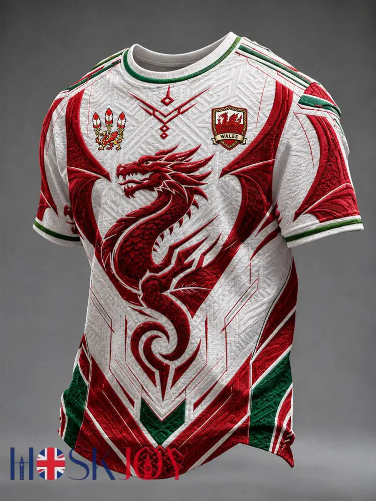 Men’s Wales Short Sleeves T-shirt - As picture / S