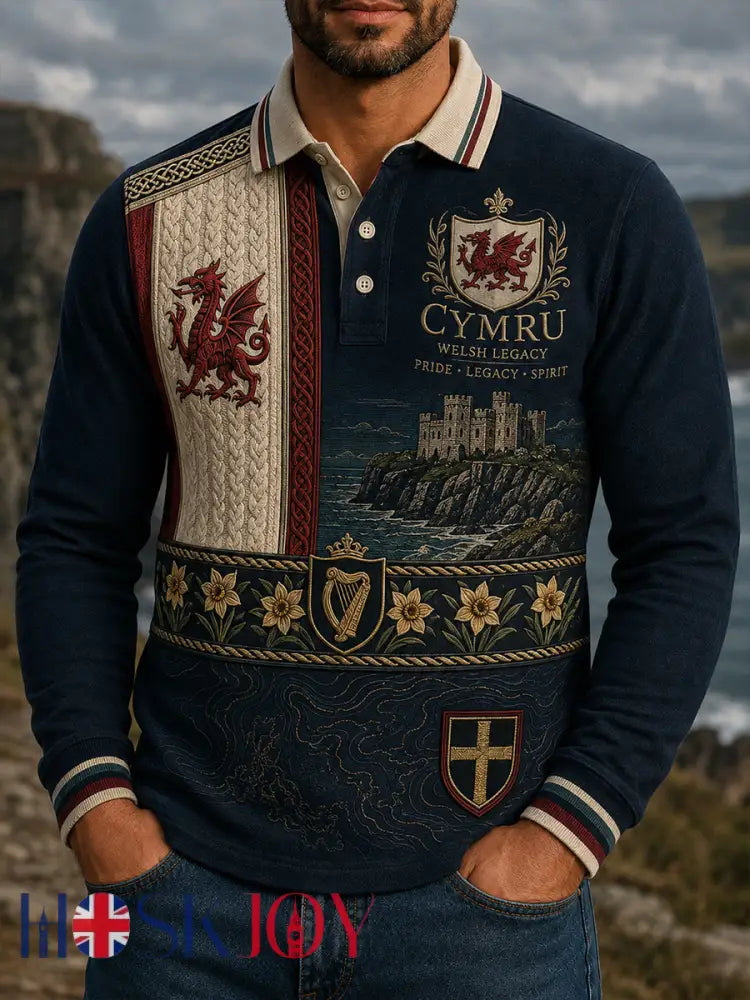 Men’s Wales Uk Long Sleeve Shirt - A / S