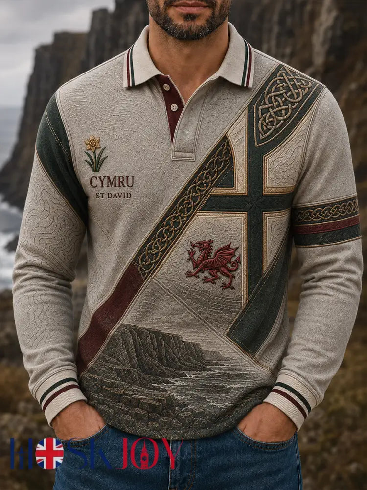 Men’s Wales Uk Long Sleeve Shirt - A / S