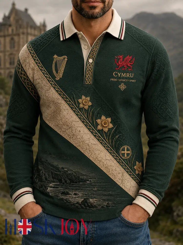 Men’s Wales Uk Long Sleeve Shirt - A / S