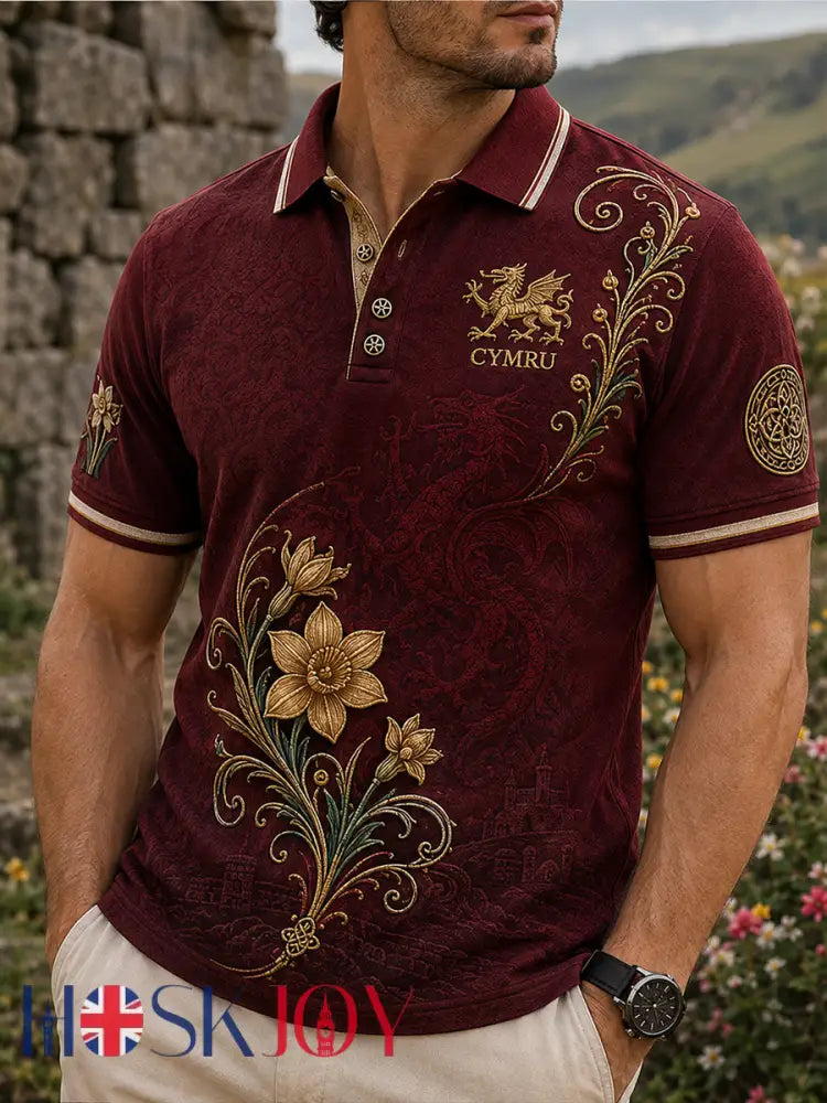 Men’s Wales Uk Short Sleeve Shirt - A / S