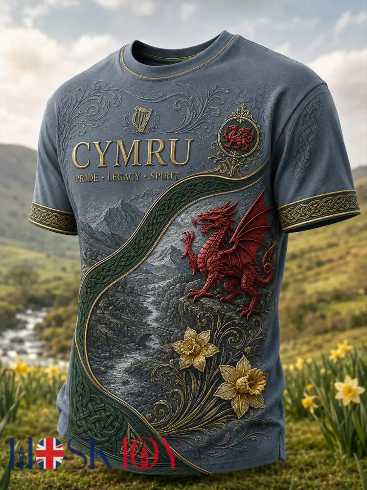 Men’s Wales Uk Short Sleeve Shirt - A / S