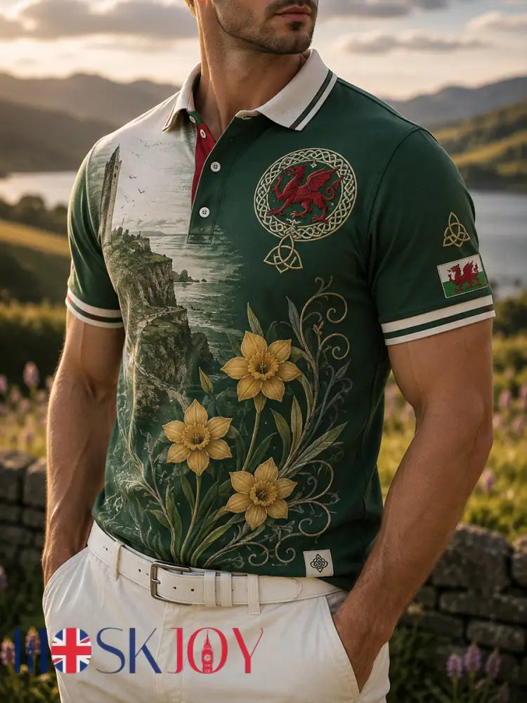 Men’s Wales Uk Short Sleeve Shirt - A / S