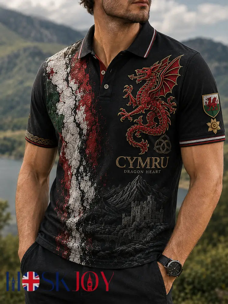 Men’s Wales Uk Short Sleeve Shirt - A / S