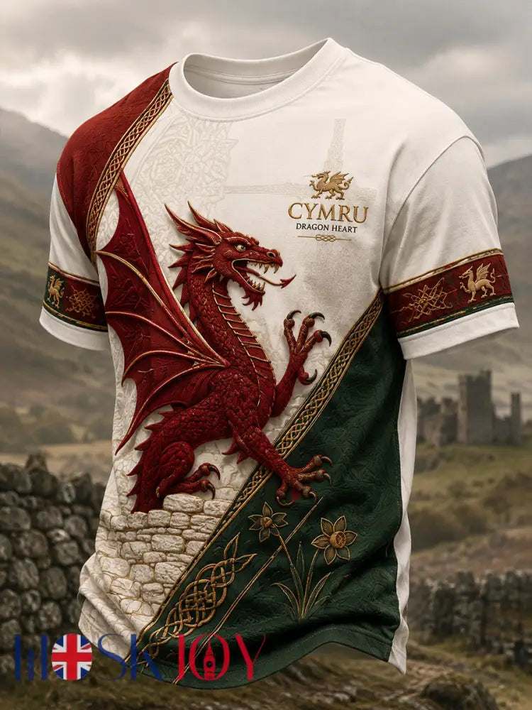 Men’s Wales Uk Short Sleeve Shirt - A / S
