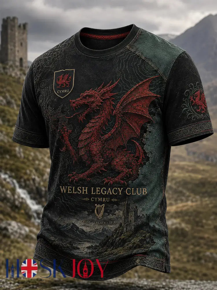 Men’s Wales Uk Short Sleeve Shirt - A / S