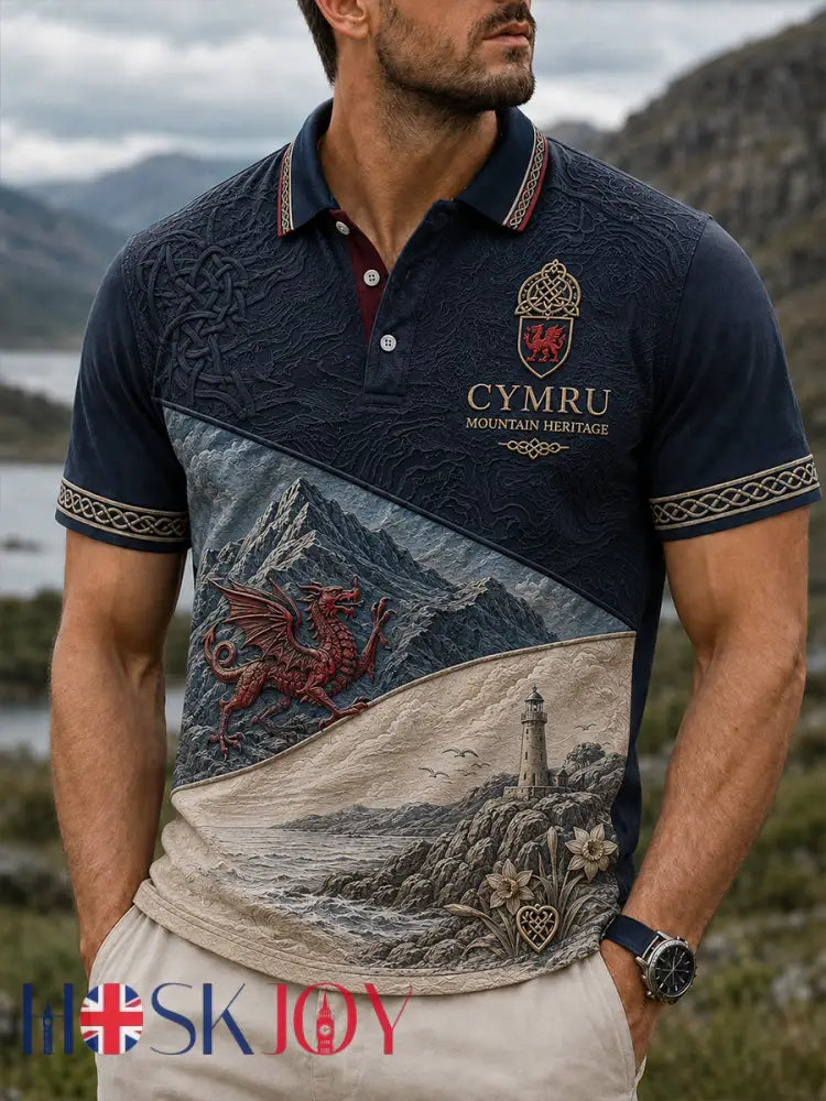 Men’s Wales Uk Short Sleeve Shirt - A / S
