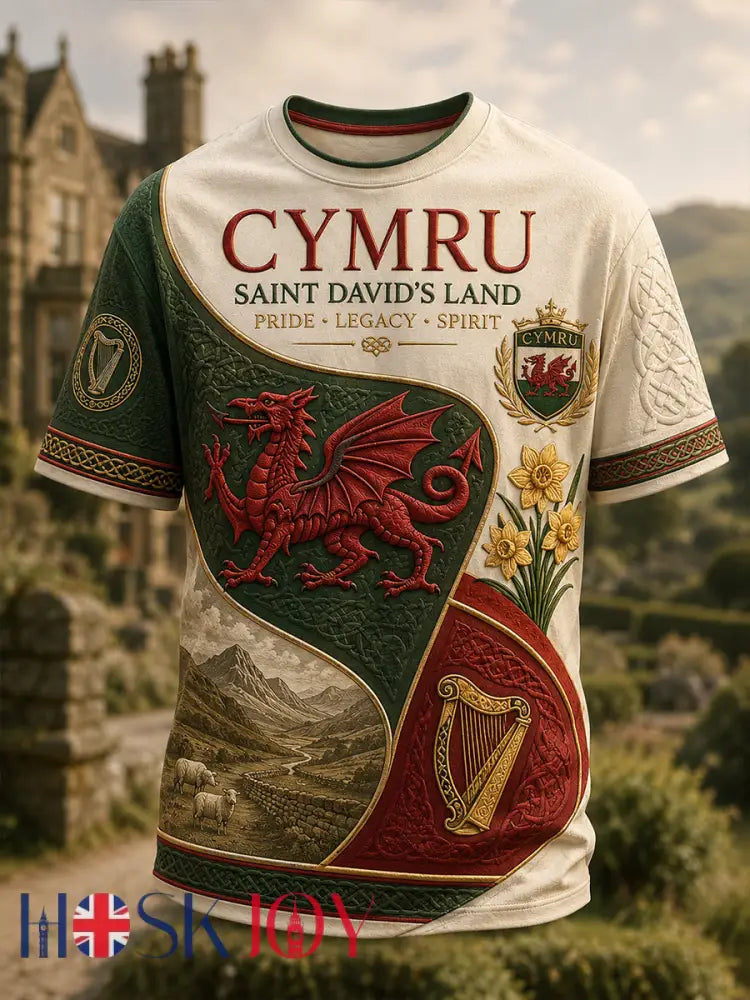 Men’s Wales Uk Short Sleeve Shirt - A / S