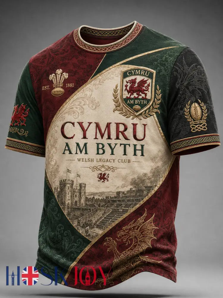 Men’s Wales Uk Short Sleeve Shirt - A / S