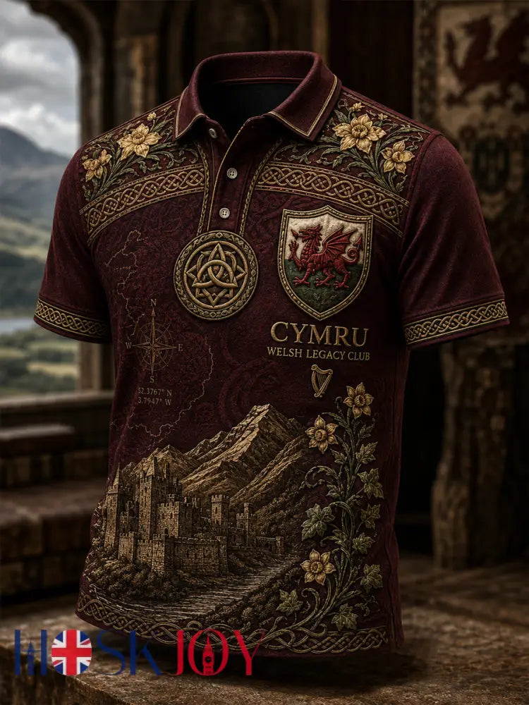 Men’s Wales Uk Short Sleeve Shirt - A / S