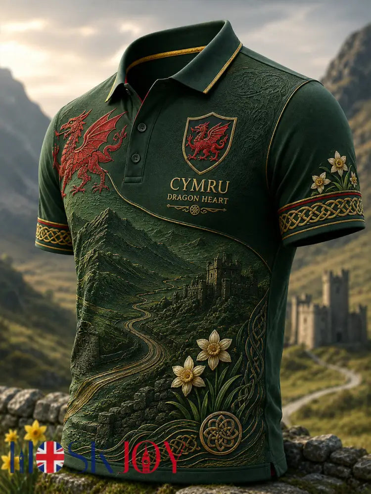 Men’s Wales Uk Short Sleeve Shirt - A / S