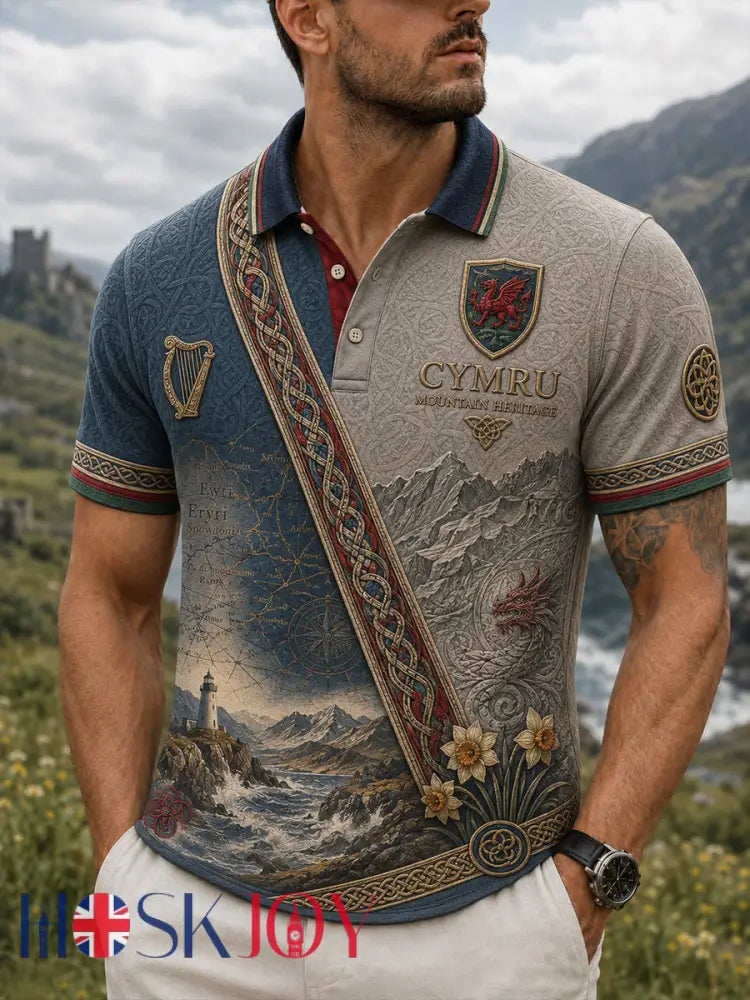 Men’s Wales Uk Short Sleeve Shirt - A / S