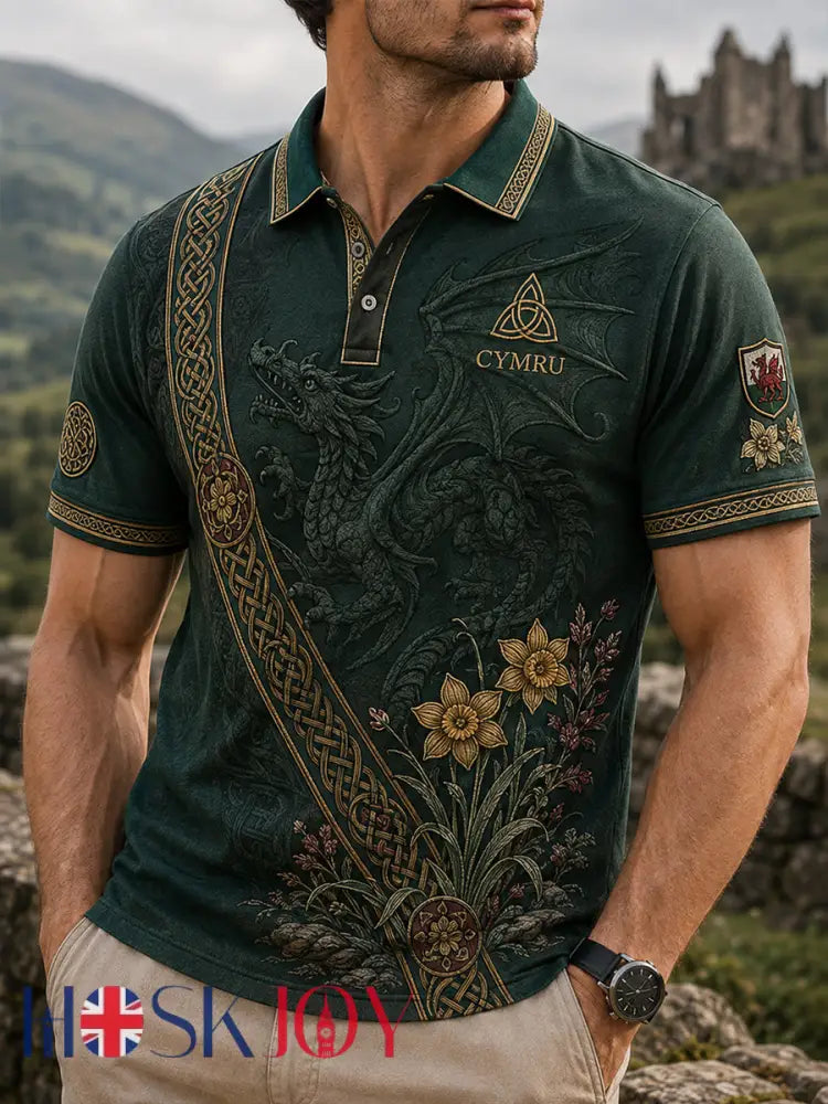 Men’s Wales Uk Short Sleeve Shirt - A / S