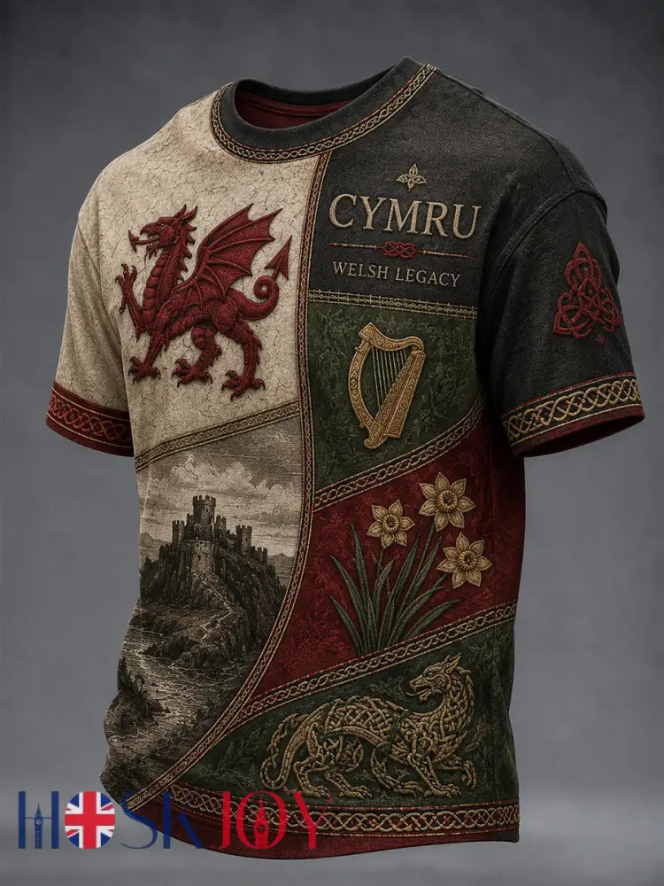 Men’s Wales Uk Short Sleeve T-Shirt - A / S