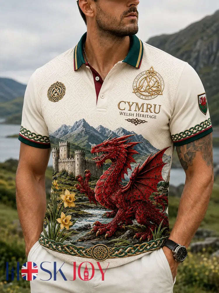 Men’s Wales Uk Short Sleeves T-Shirt - A / S