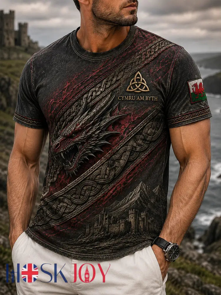 Men’s Wales Uk Short Sleeves T-Shirt - A / S
