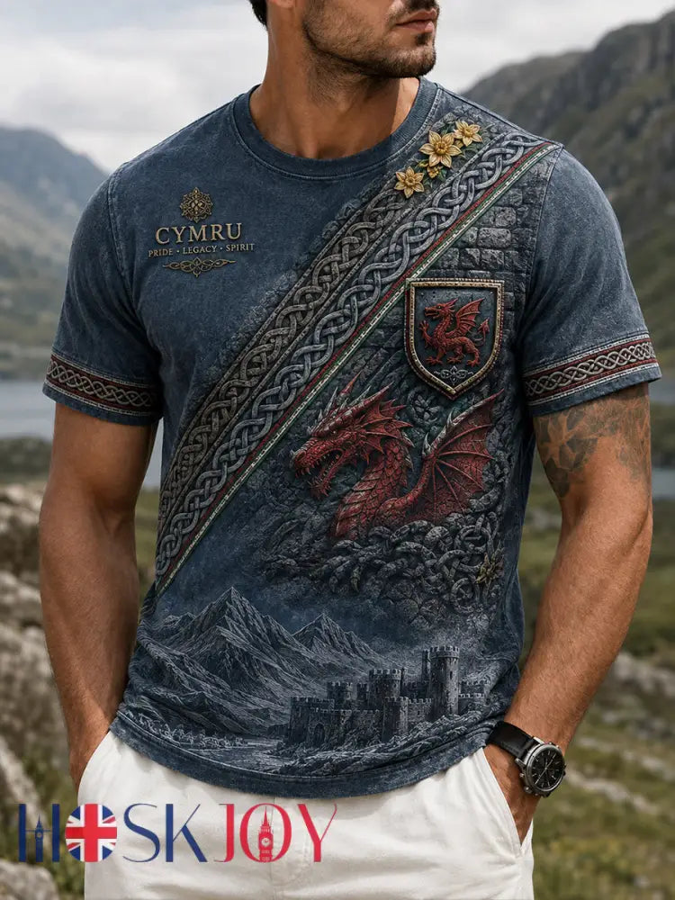 Men’s Wales Uk Short Sleeves T-Shirt - A / S