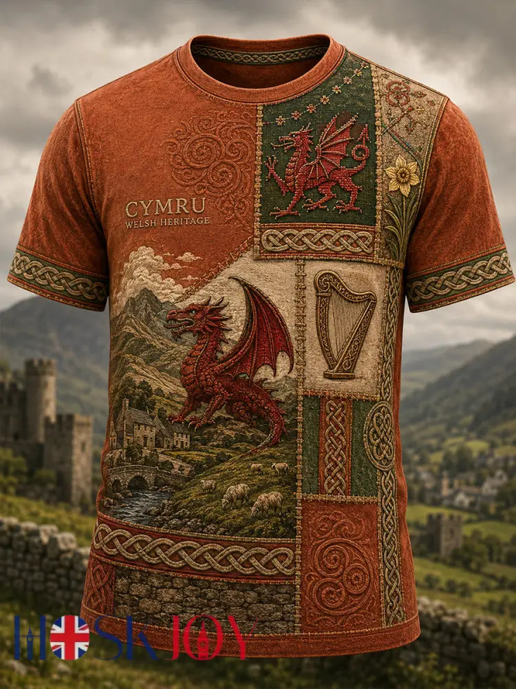 Men’s Wales Uk Short Sleeves T-Shirt - A / S