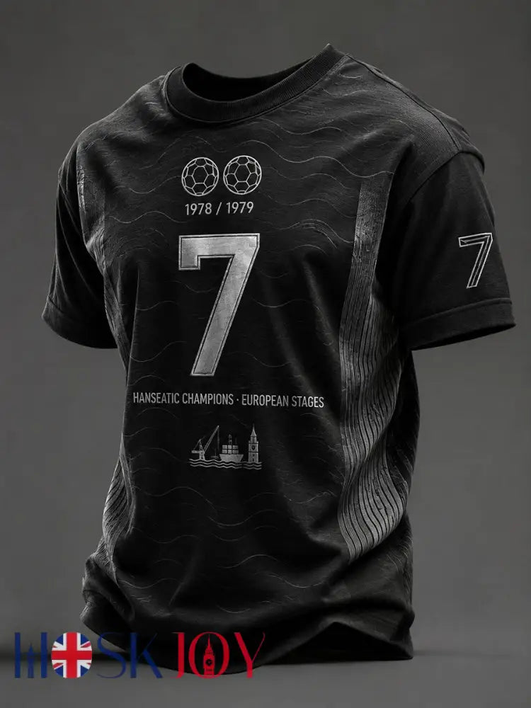 Men’s Wear Commemorative No. 7 England Football T-Shirts - Black / S
