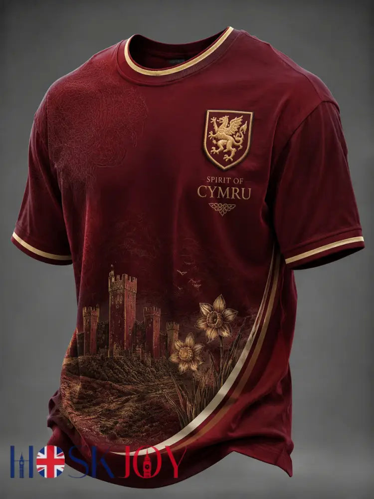Men’s Welsh Dragon Printed T-shirt - As picture / S
