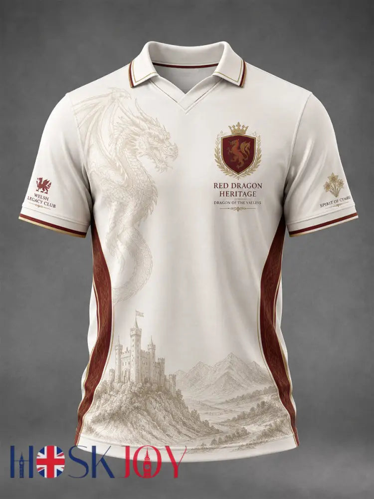 Men’s Welsh Dragon Printed T-shirt - As picture / S