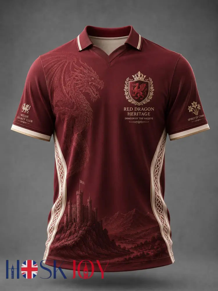 Men’s Welsh Dragon Printed T-shirt - As picture / S