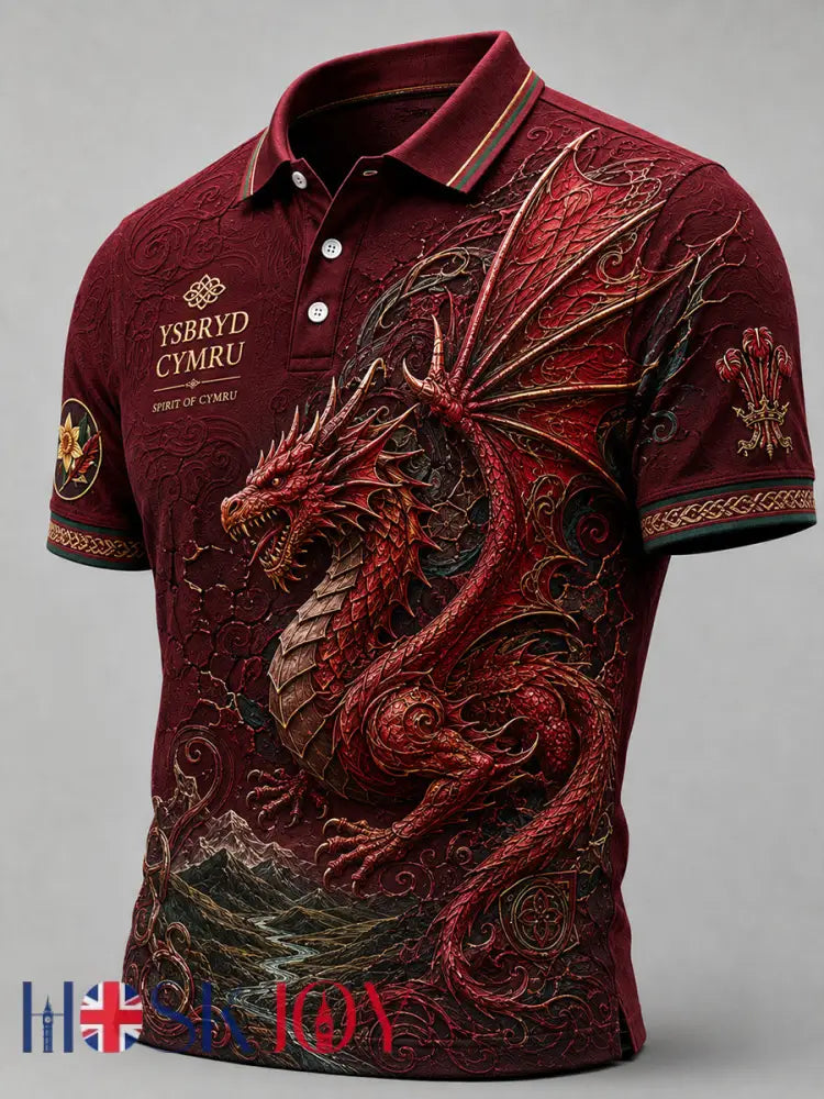 Men’s Welsh Rugby Lover Short Sleeve Shirt - A / S