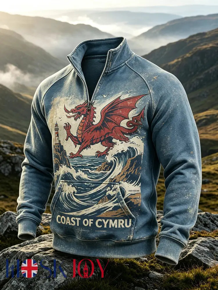 Men’s Welsh-Style Patterned Hoodie From The UK - A / S