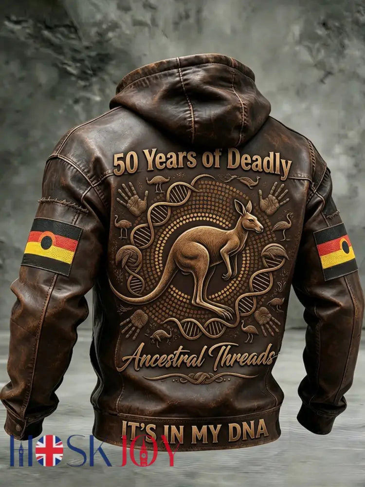 Retro Australian NAIDOC Week Art Print Casual Jacket - A / S