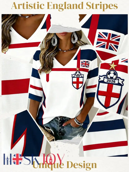 Retro British Football Fan-Style Casual Jersey