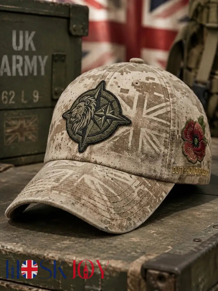 Retro Veterans’ Memorial DUTY · HONOUR · LEGACY Design Cap - Khaki / ONE