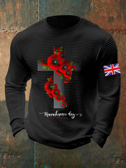 Men's Remembrance Day Waffle Top