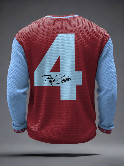 Men's Football Lover Legend Printed Waffle Tops