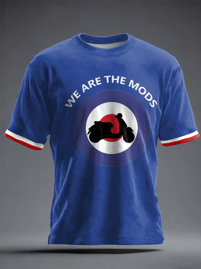 Unisex UK Mod Music Lover Printed T-shirt