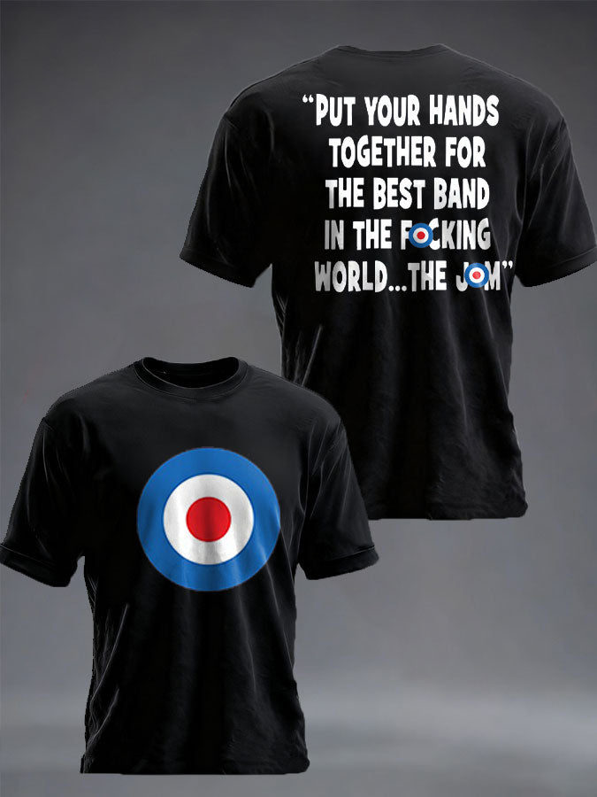 Unisex UK Mod Music Lover Printed T-shirt