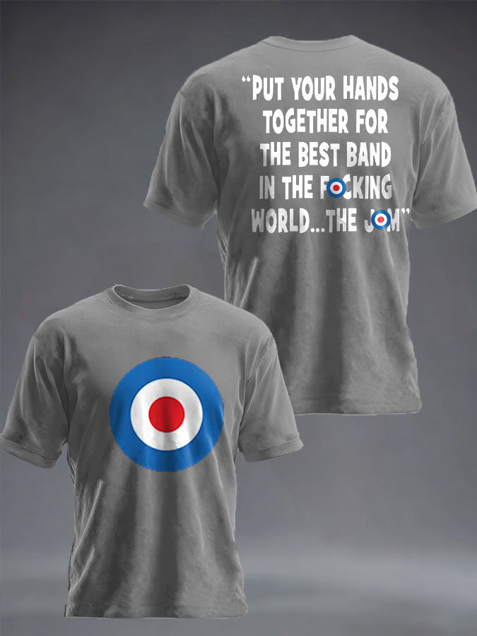 Unisex UK Mod Music Lover Printed T-shirt