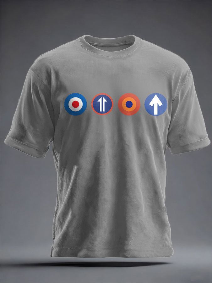 Unisex UK Mod Music Lover Printed T-shirt