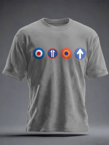 Unisex UK Mod Music Lover Printed T-shirt