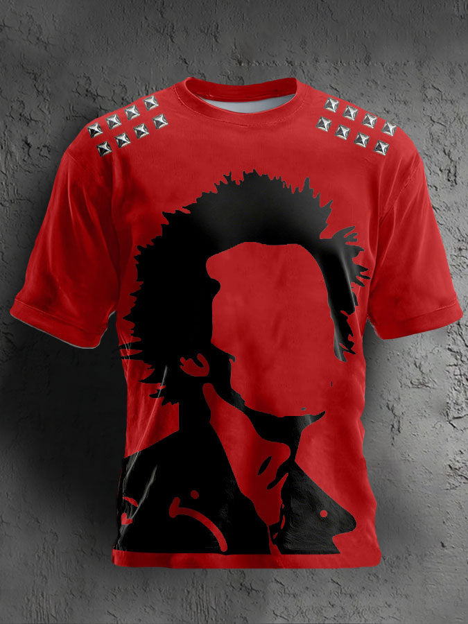 Unisex UK Punk Music Lover Printed T-shirt