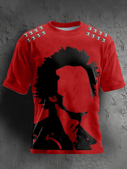 Unisex UK Punk Music Lover Printed T-shirt