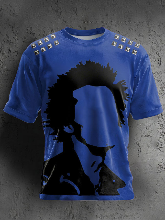 Unisex UK Punk Music Lover Printed T-shirt