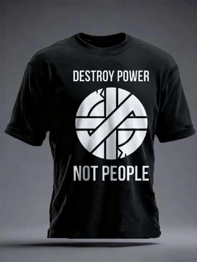 Unisex UK Punk Music Lover Printed T-shirt