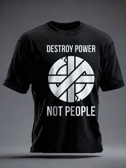 Unisex UK Punk Music Lover Printed T-shirt