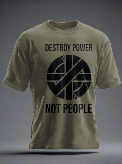 Unisex UK Punk Music Lover Printed T-shirt