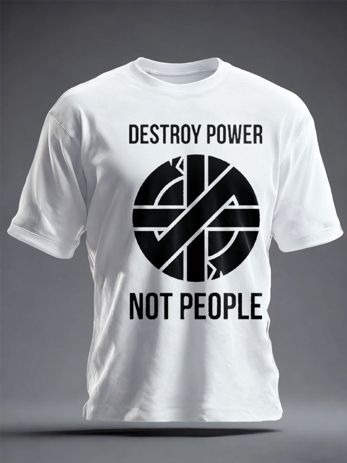 Unisex UK Punk Music Lover Printed T-shirt