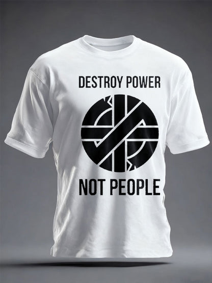 Unisex UK Punk Music Lover Printed T-shirt