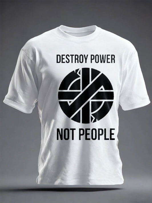 Unisex UK Punk Music Lover Printed T-shirt