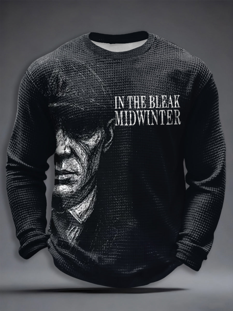 Men's TV Series Inspired Waffle Long Sleeve T-Shirt