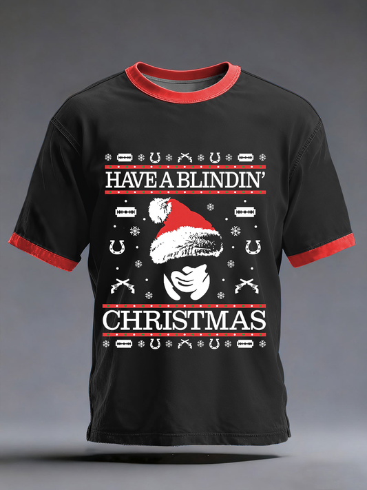 Men's Have A Blindin' Christmas Short Sleeves T-shirt