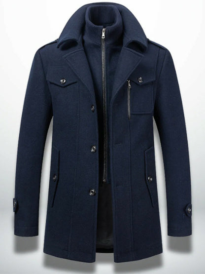 Men's Business Warm Woolen Coat